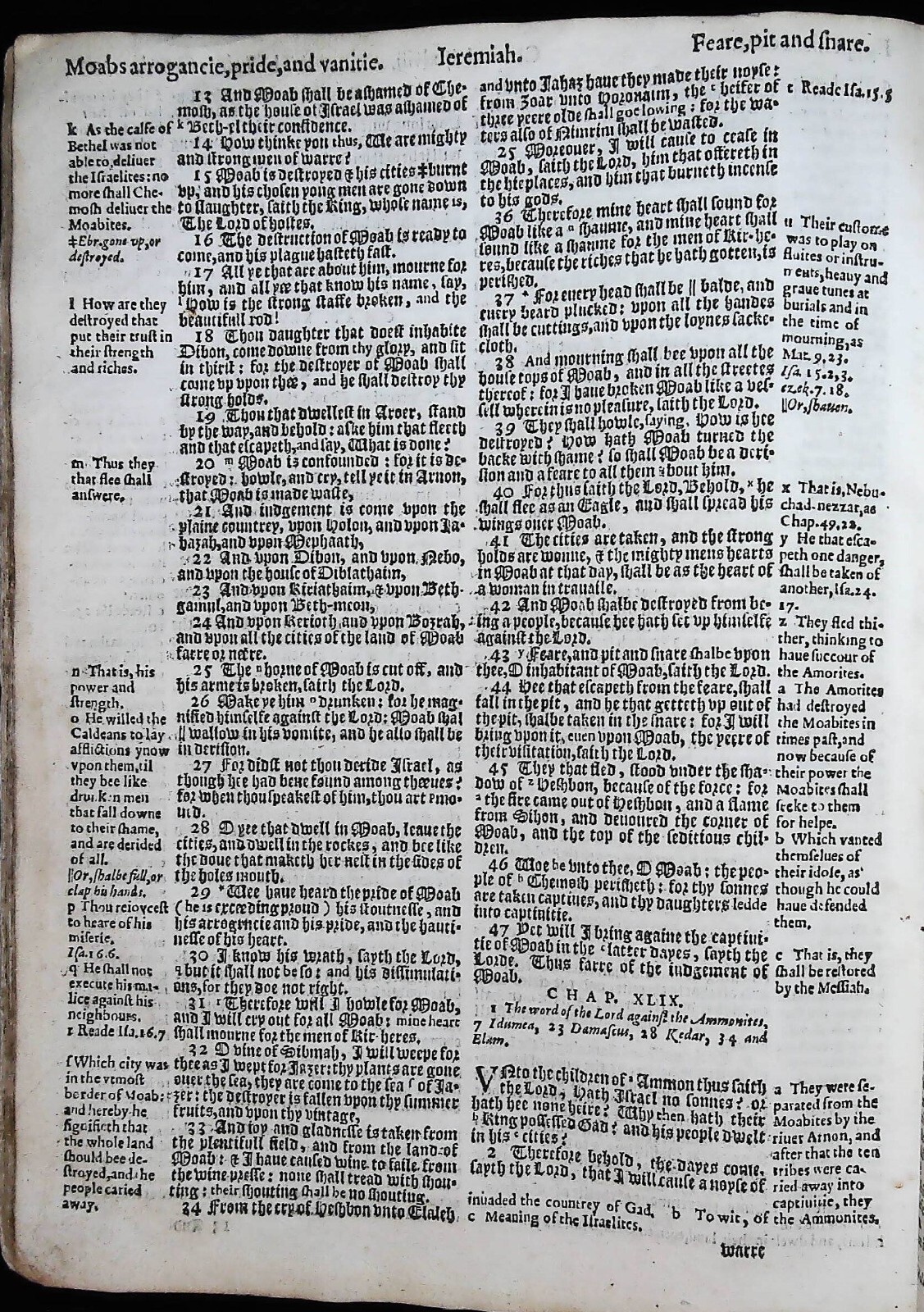 1614 KING JAMES BIBLE OLD TESTAMENT LEAVES * YOU PICK* 400 YEARS OLD KJV GC