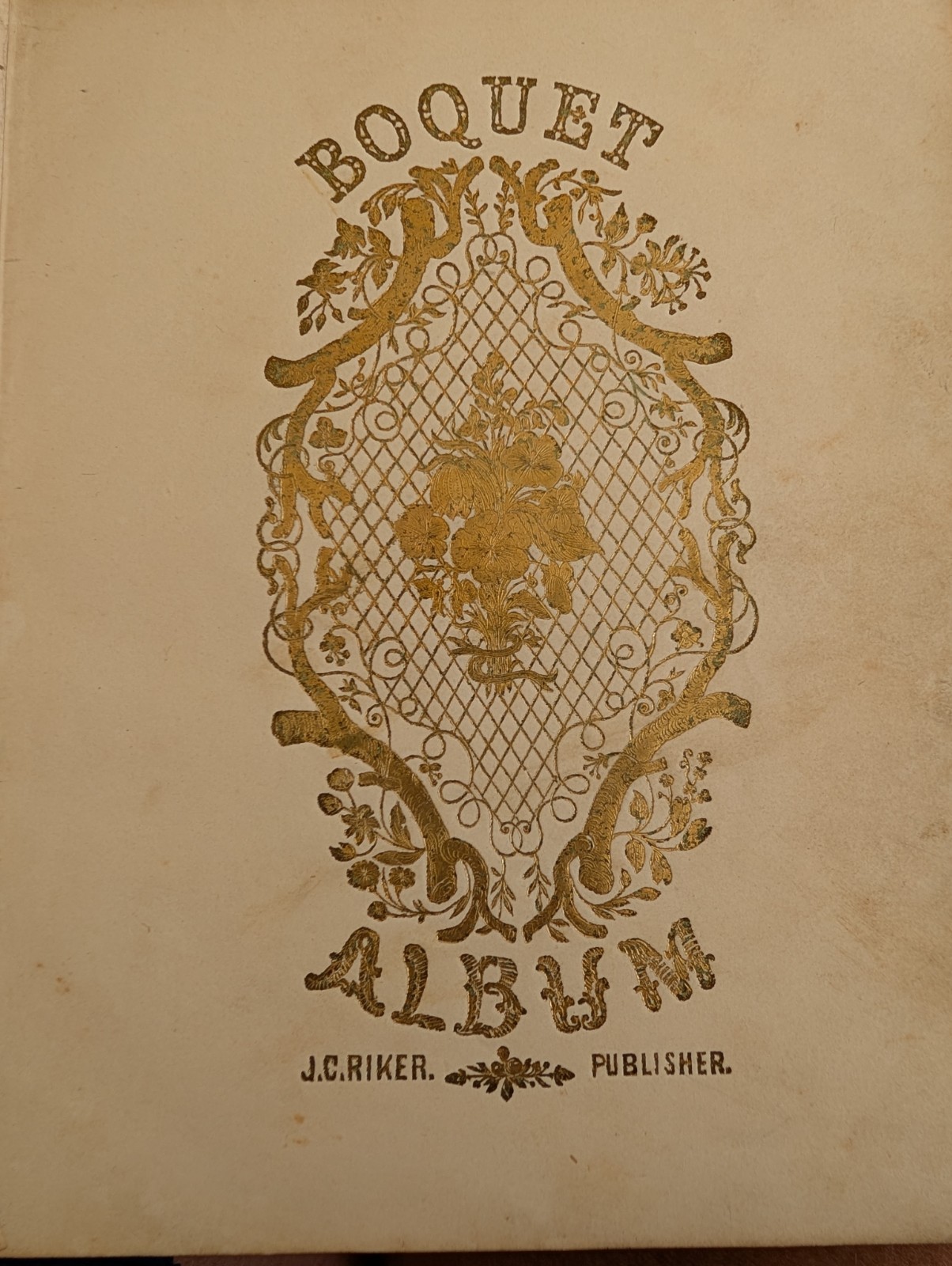 Antique friendship album 1853-54 Leather Bound Excellent condiiton