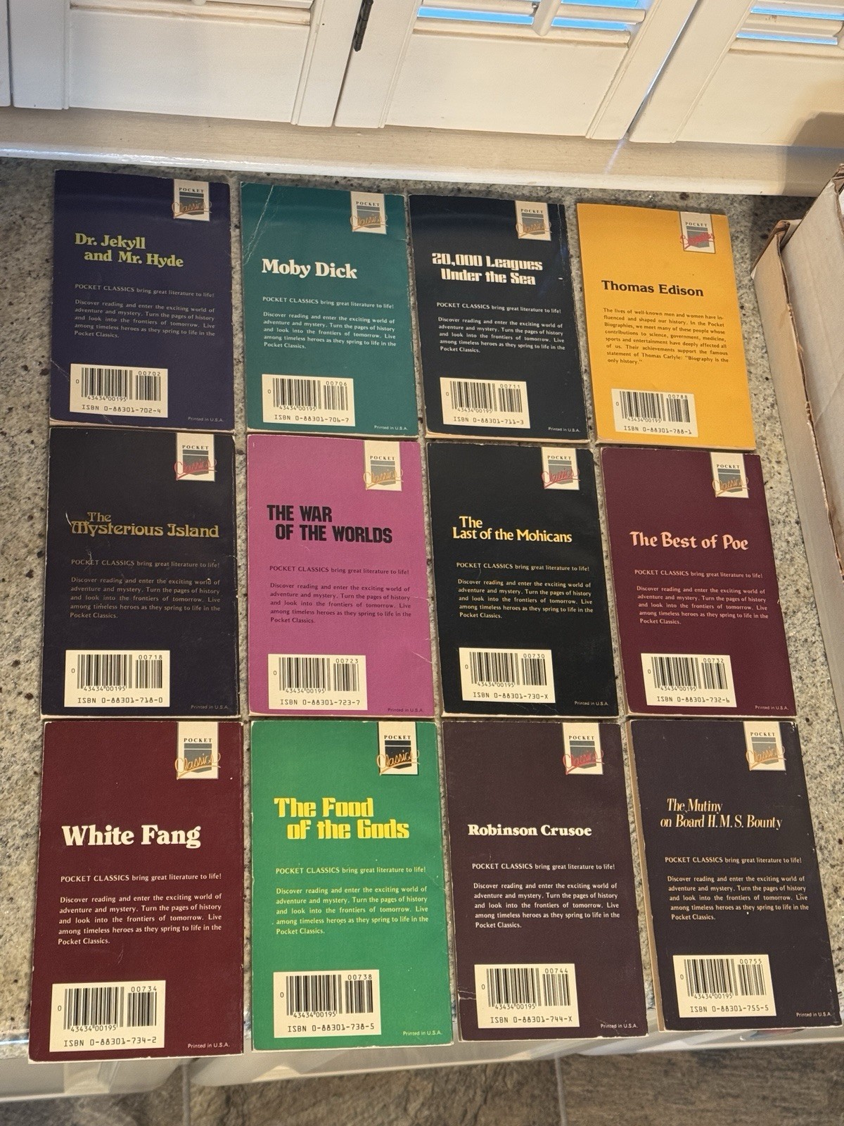 Vintage Illustrated Classics/Airmont Paperback Lot 12 Books 60s & 70s Poe Wells