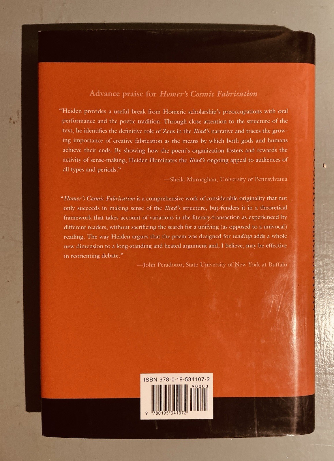 Rare Homer’s Cosmic Fabrication Choice & Design in the Iliad HC Book Odyssey 1st