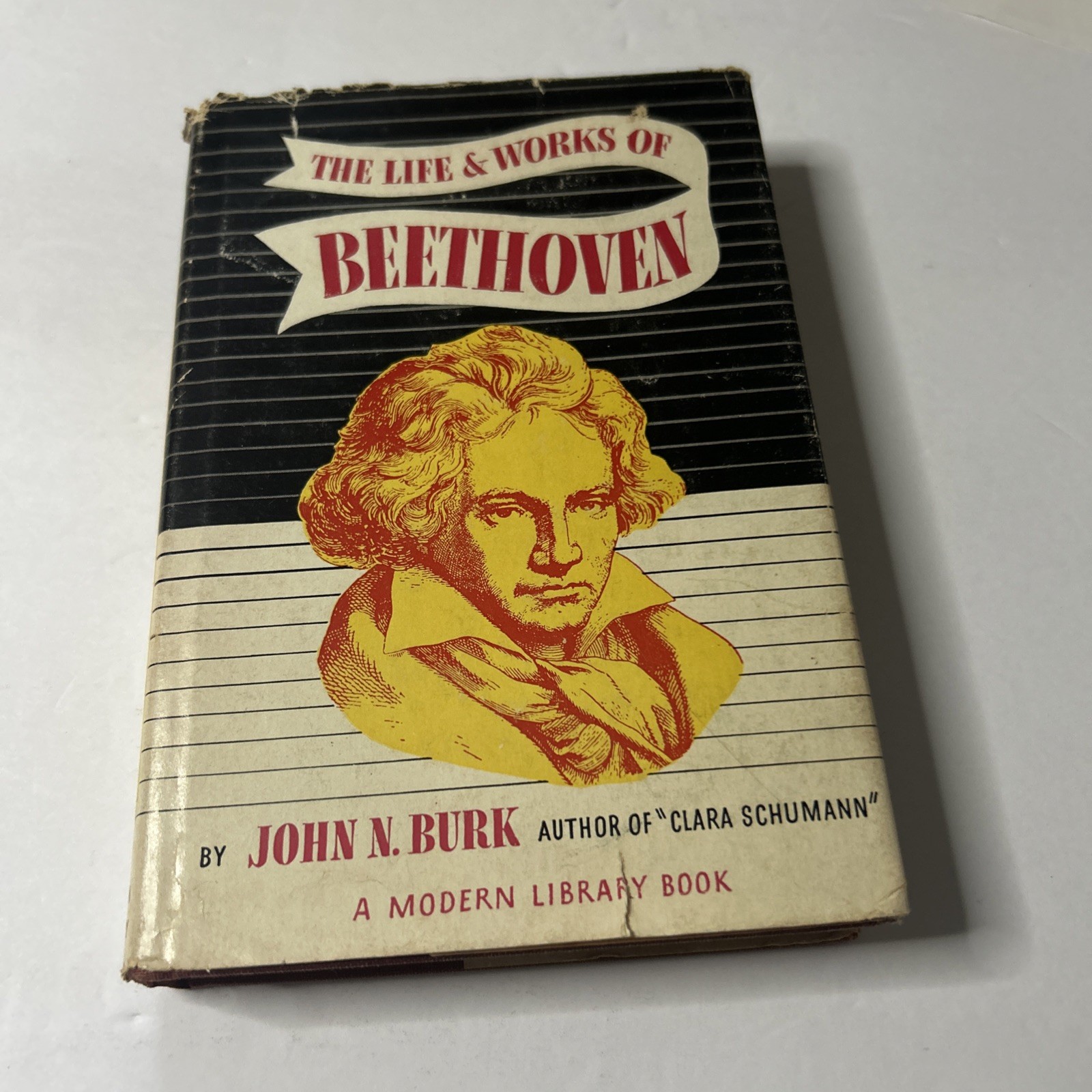 John N. Burk THE LIFE AND WORKS OF BEETHOVEN Modern Library Hardcover 241