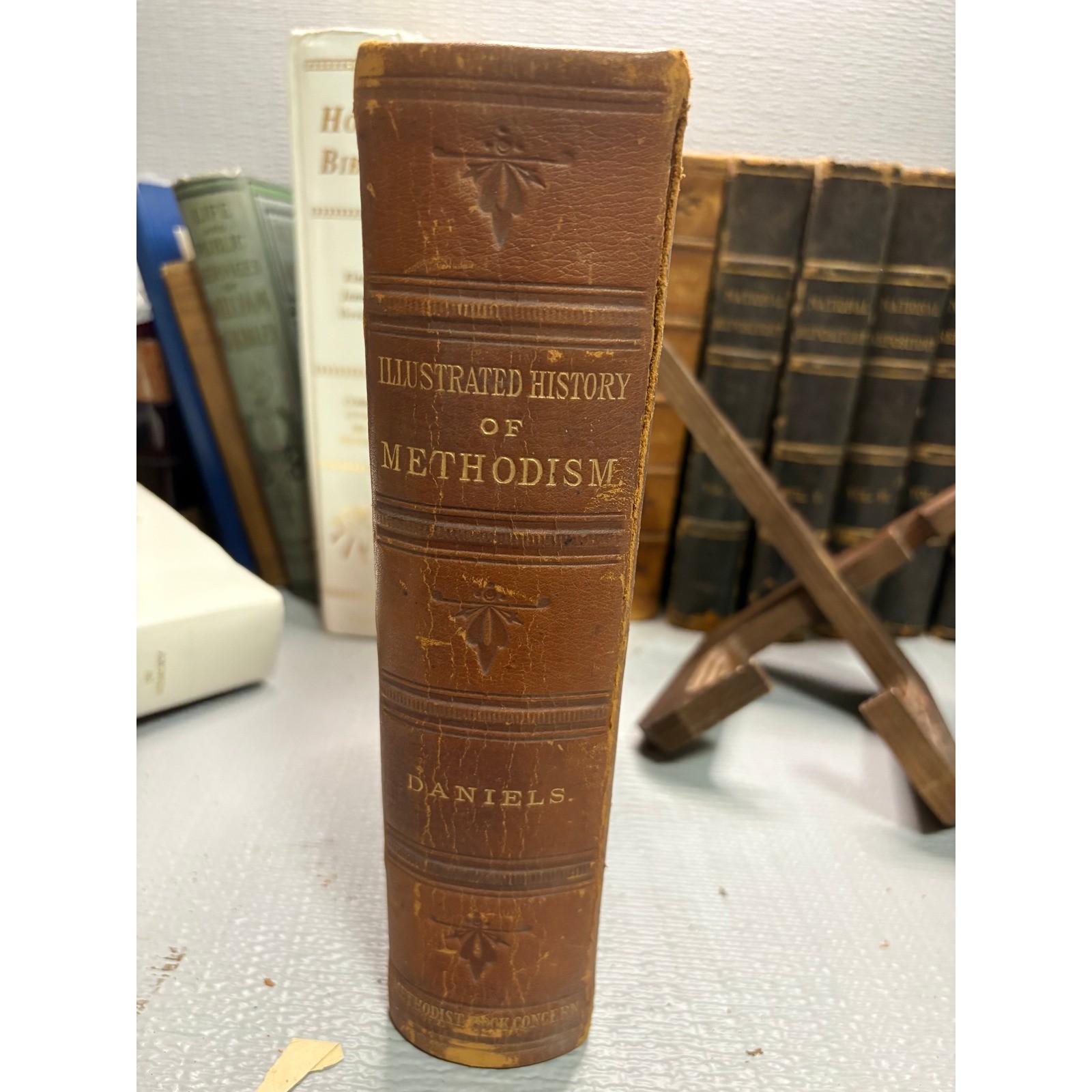 1880 Illustrated History of Methodism Rev WH Daniels Wesley Maps Engravings