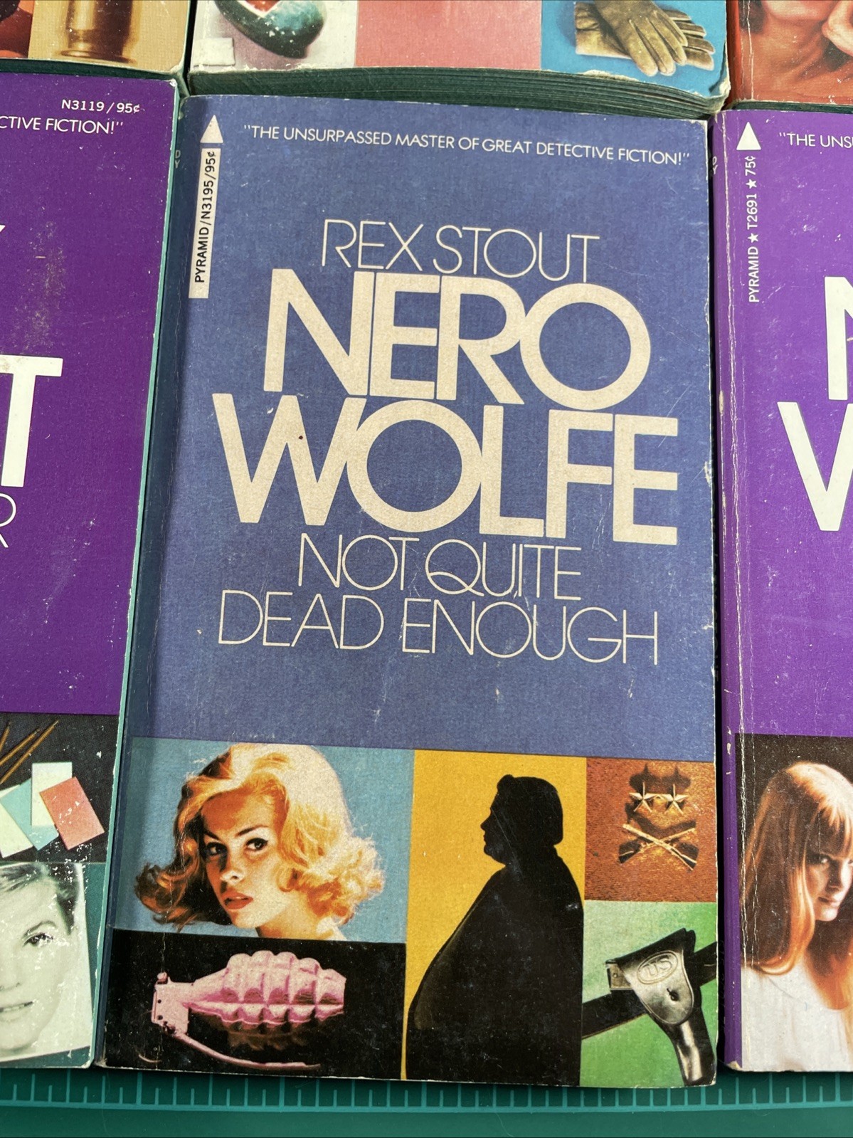REX STOUT Nero Wolfe PB Lot (6) Vintage Pyramid Paperbacks