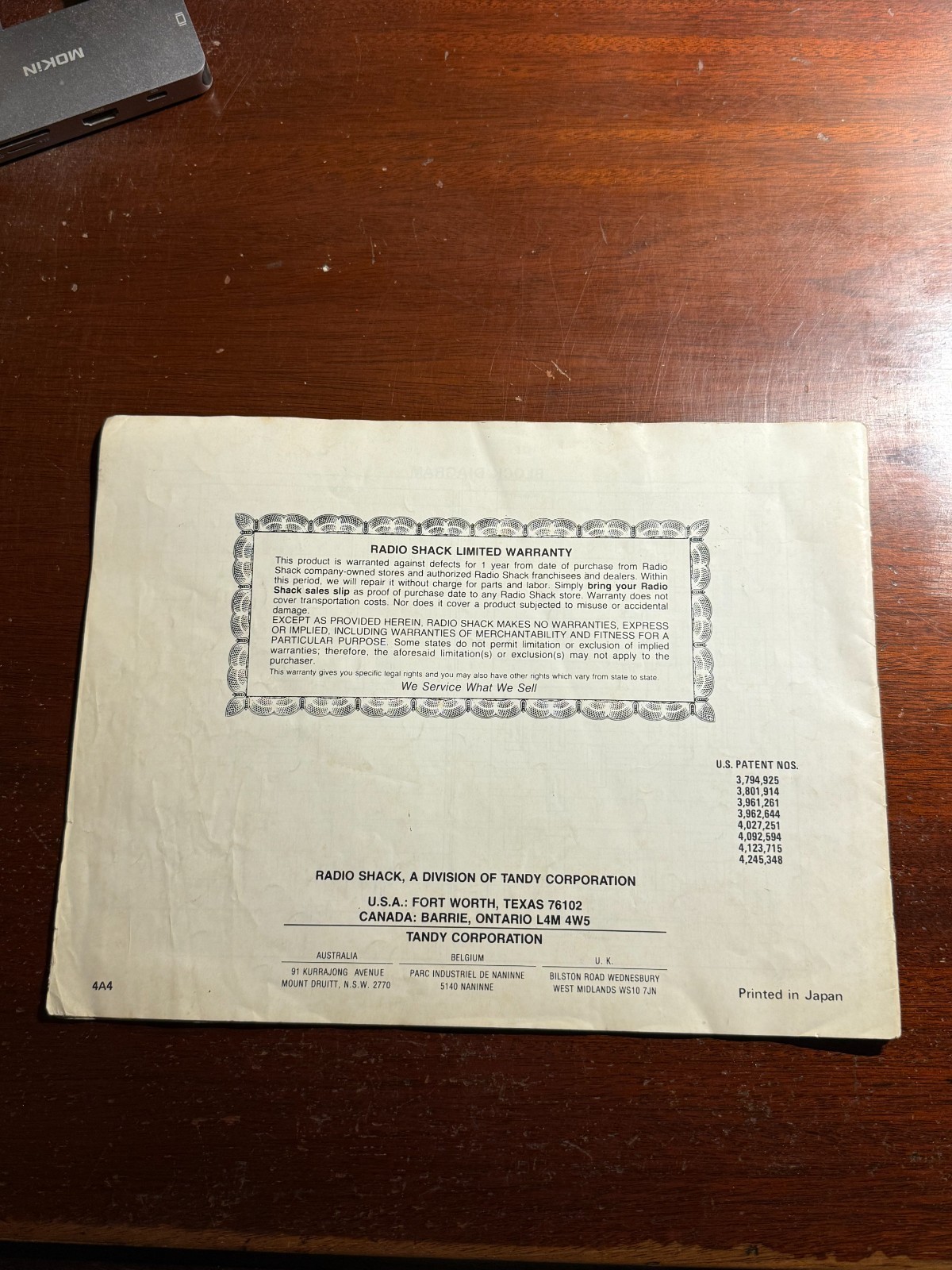 Realistic Pro-2020 Owner’s Manual AM/FM Receiver Vtg Booklet