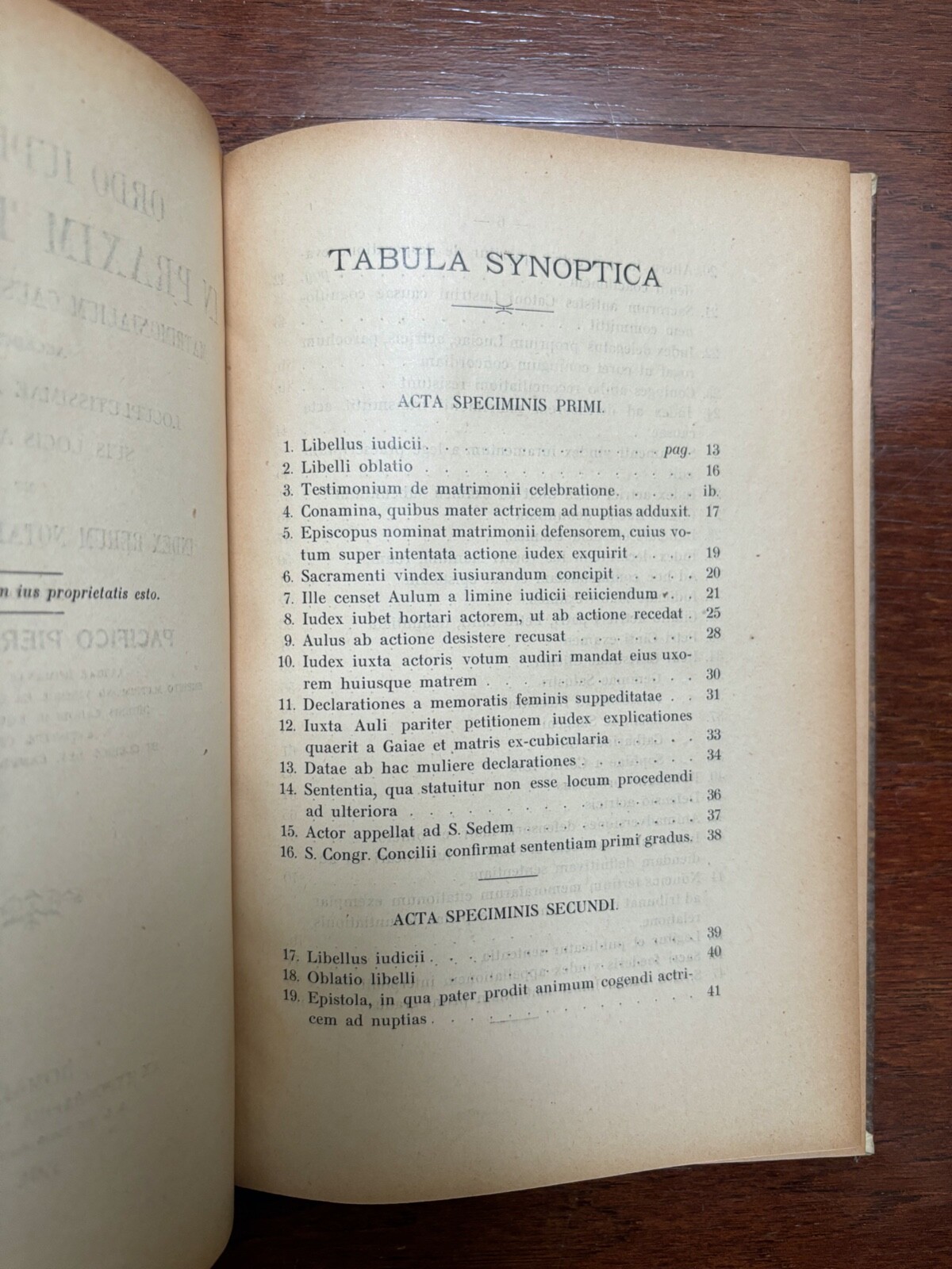 ORDO JUDICIARIUS IN PRAXIM TRADUCTUS Pacifico Pierantonelli – 1904 LATIN ANTIQUE