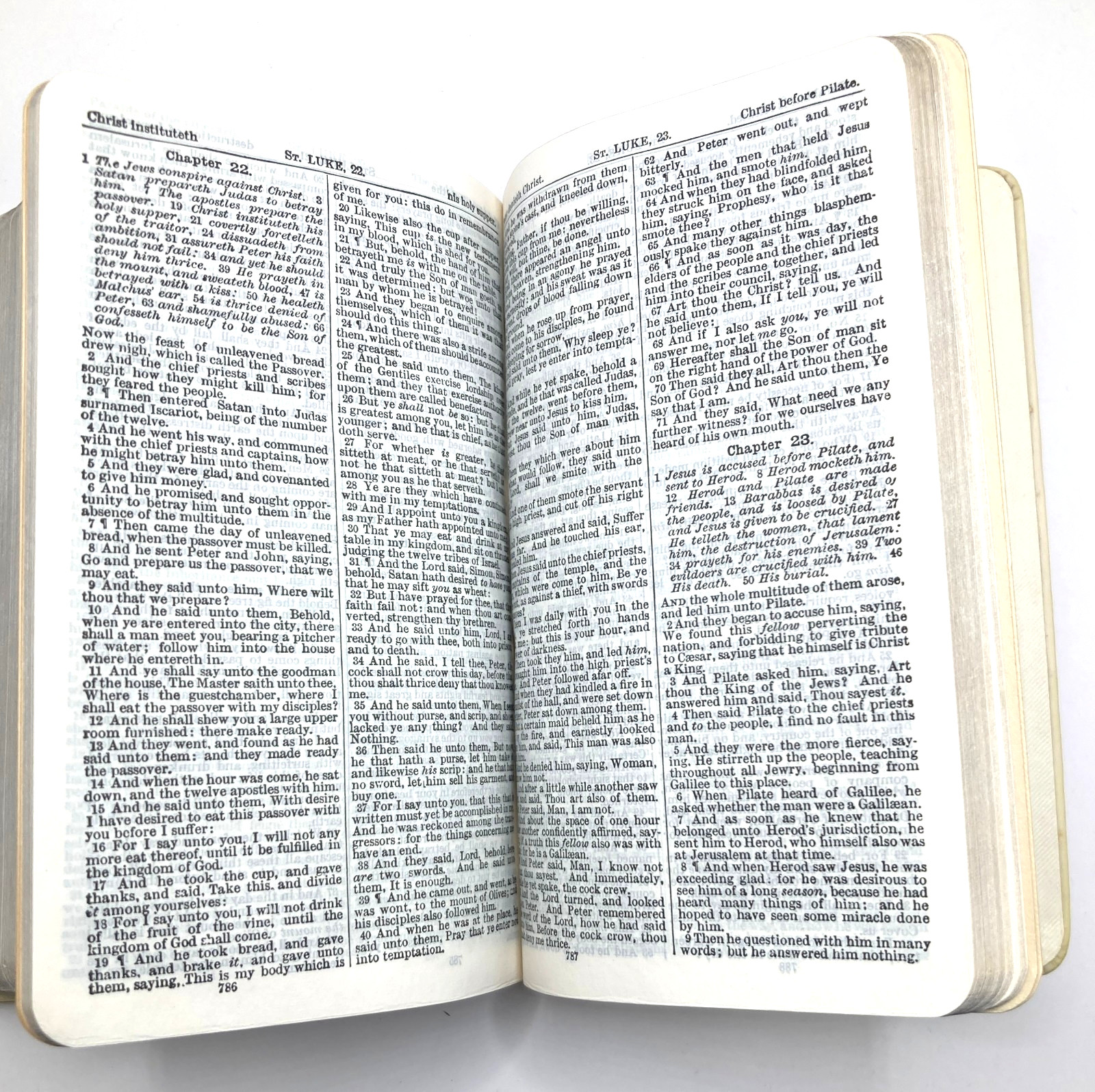 Collins’ Clear Type Press Holy Bible KJV Great Britain w/Box 1938 Vintage