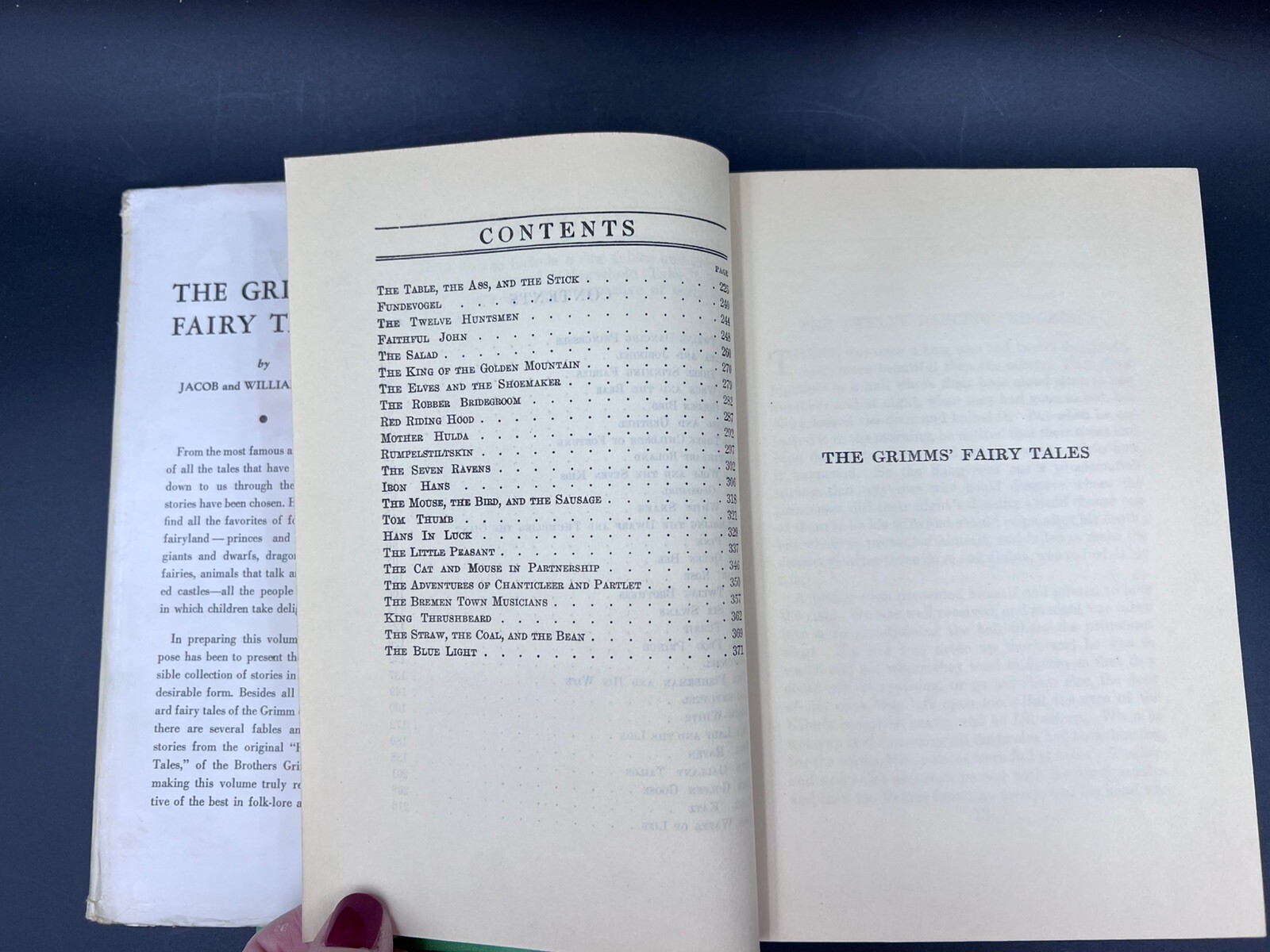 ANTIQUE 1ST. Edition GRIMM’S FAIRY TALES Hardcover with Dust Cover