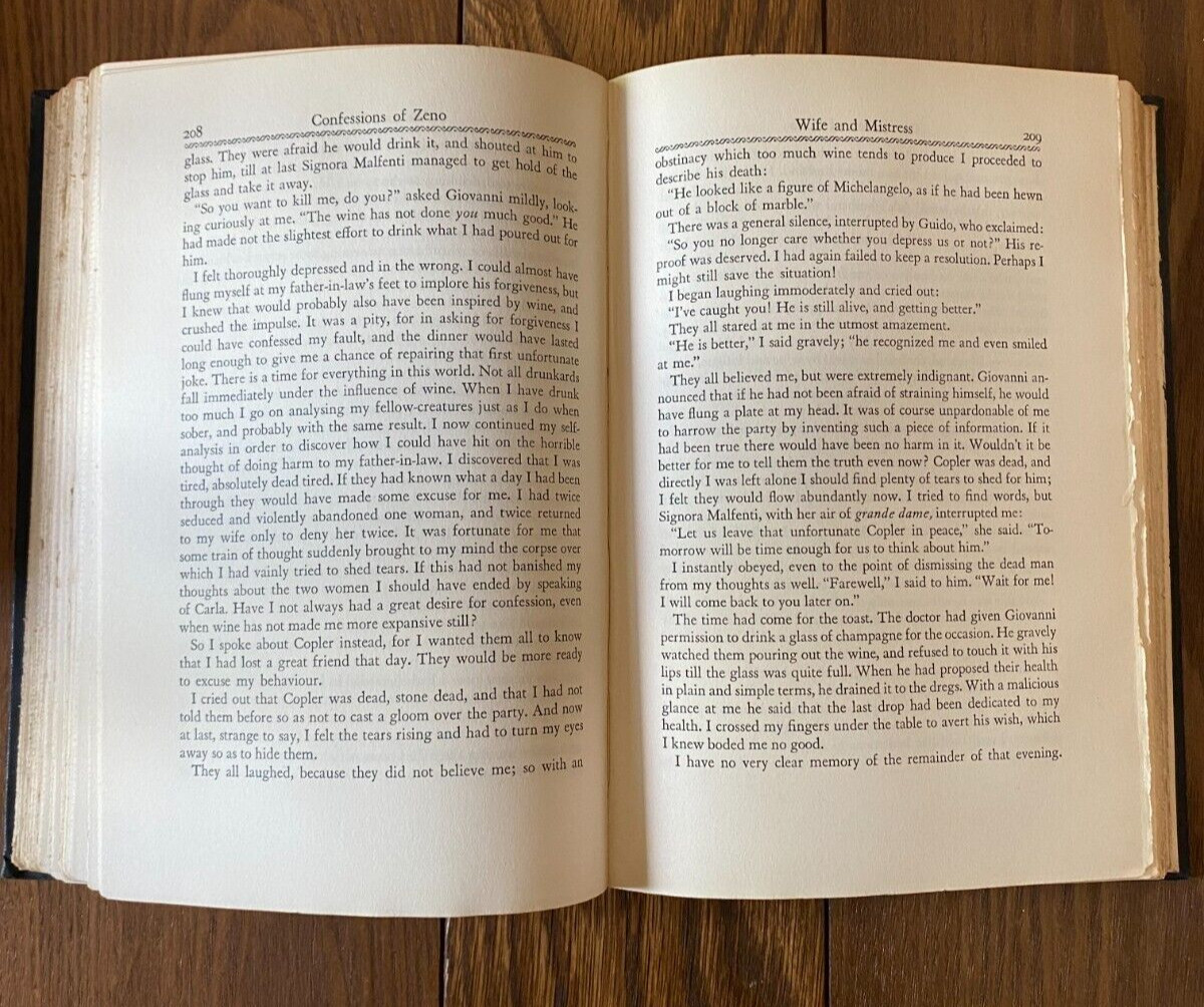 Confessions of Zeno 1930 Italo Svevo Hardcover Alfred A Knopf