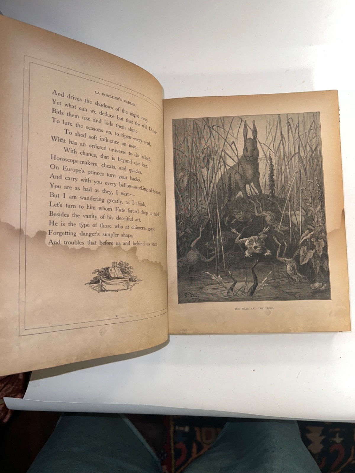GUSTAVE DORÉ illustrated THE FABLES OF LA FONTAINE, ca. 1870, English transl.