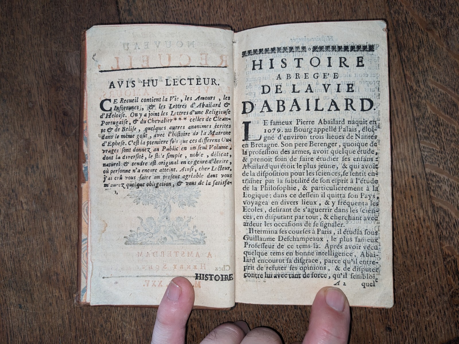 old book-New collection on Abaillard and Héloise – 1725